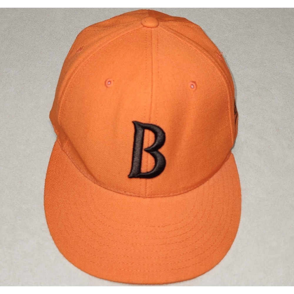 Reebok Cincinnati Bengals NFL On Field Hat Orange Wool Fitted Size 7 1/8 Cap